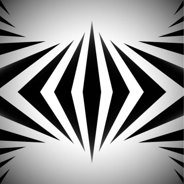 Soyut desen, arka plan siyah ve beyaz.