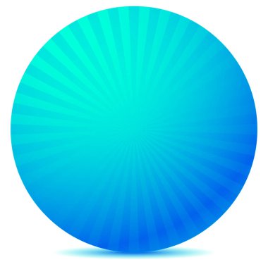 Işınları, radyal gradyan ile kirişler ile renkli grafik. .