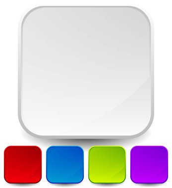 Şık boş simge arka planlar, parlak effe ile yuvarlak kareler