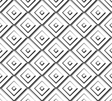Kare desen serisi. Sorunsuz bir şekilde tekrarlanabilir illüstrasyon