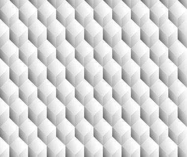 Gri tonlamalı 3d küp en az, tekrarlanabilir desen (basit sorunsuz,