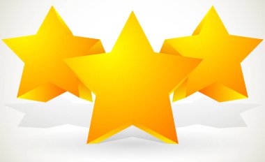 Kompozisyon 3d yıldız