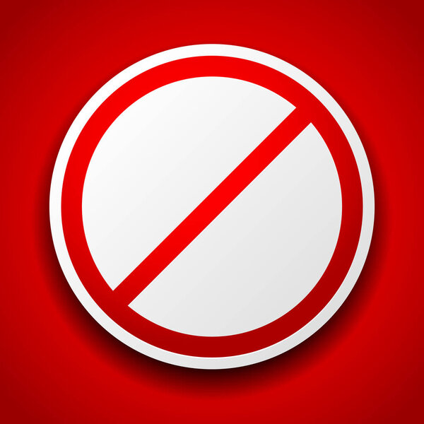 Запрет знак изображения на красный цвет без входа, нет входа, неправильно w
