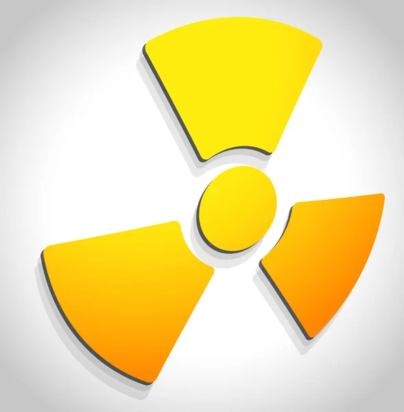 Basit radyasyon, radyoaktivite işareti. EPS 10 illüstrasyon — Stok fotoğraf