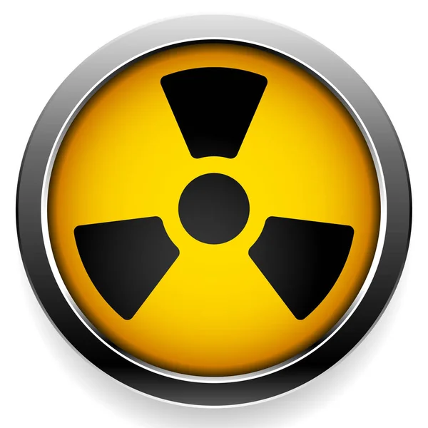 Símbolo radiactivo. Icono de radiación . — Foto de Stock
