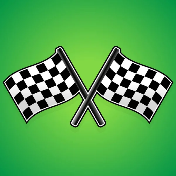 Korsade racing flaggor — Stockfoto