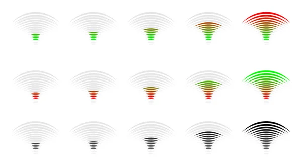 Signal strength, progress, level indicator, illustration. — Stock Photo, Image