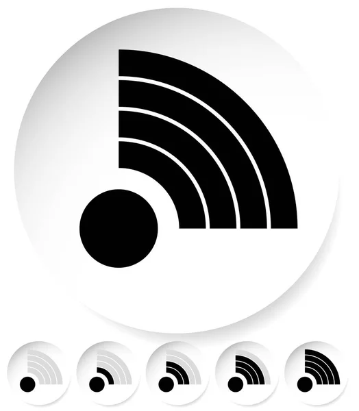 Señal Stength Indicator Set. Conexión inalámbrica a internet, Wi-Fi —  Fotos de Stock