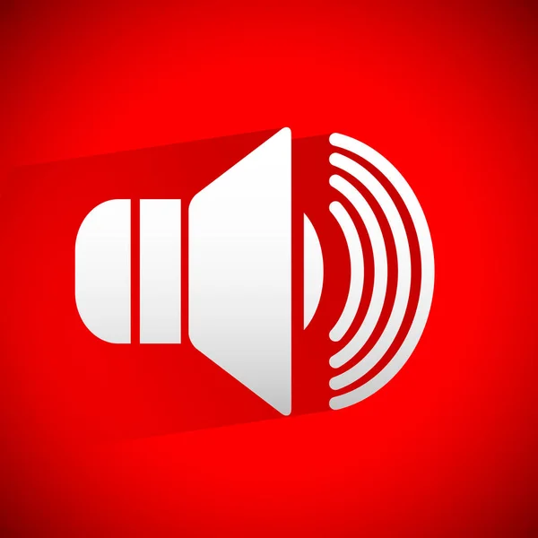 Speaker icon for volume, loudness or alarm concepts.  illu — Stock Photo, Image