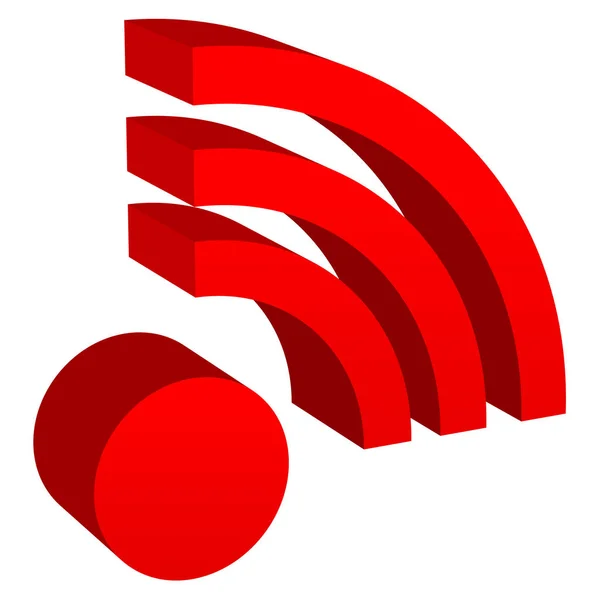 Wifi Icon Artistic Raster Illustration — Stock Photo, Image