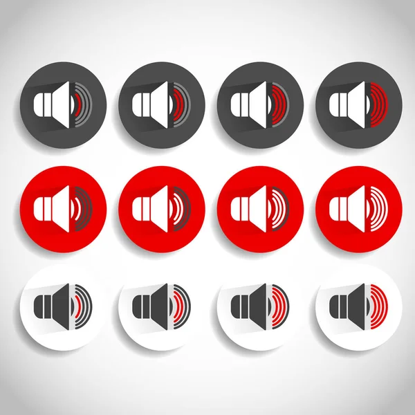 Speaker icon for volume, loudness or alarm concepts.  illu — Stock Photo, Image