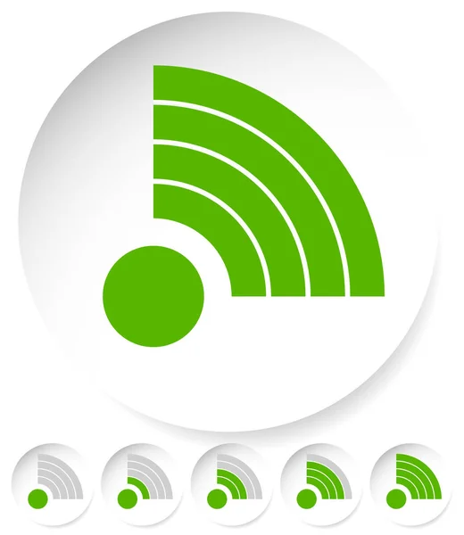 Signal Stength Indicator Set. Internet, Wi-fi, Wireless Connecti — Stock Photo, Image