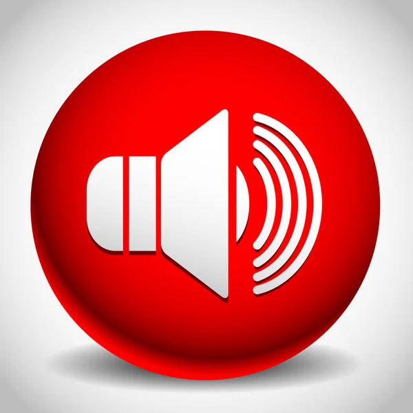 Speaker icon for volume, loudness or alarm concepts.  illu — Stock Photo, Image