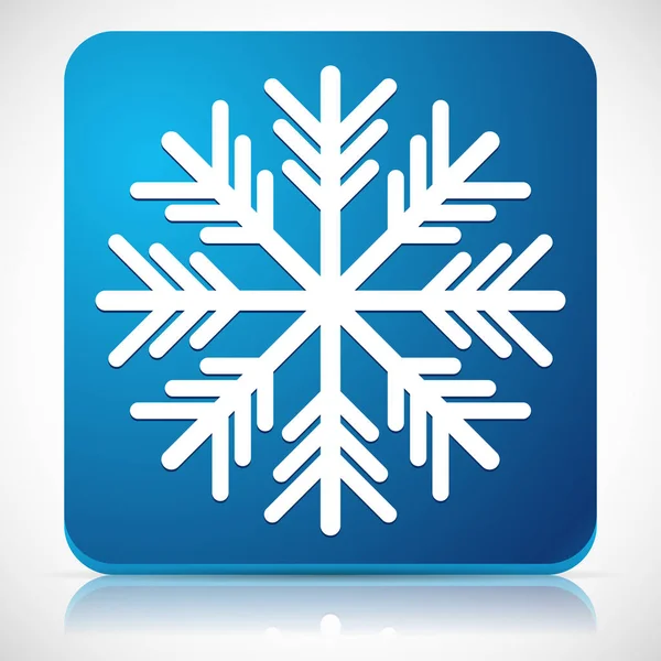 Icono de copo de nieve para el clima frío o conceptos fríos —  Fotos de Stock