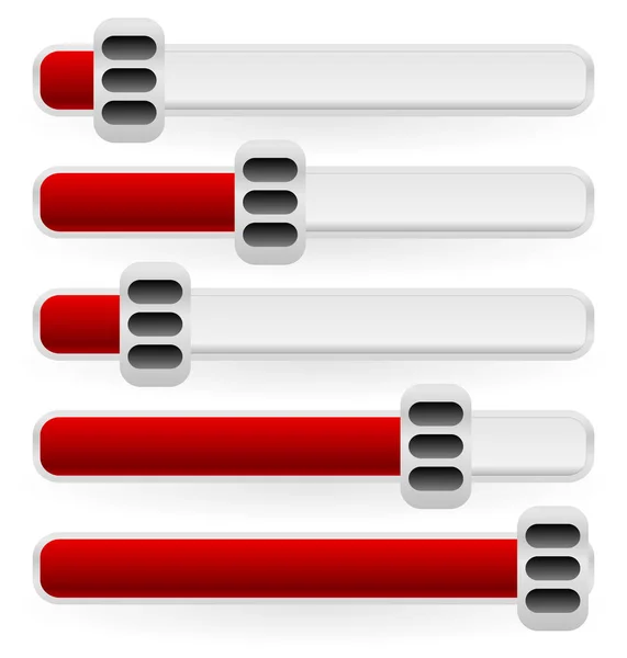 Botões Simples Ajustadores Branco — Fotografia de Stock