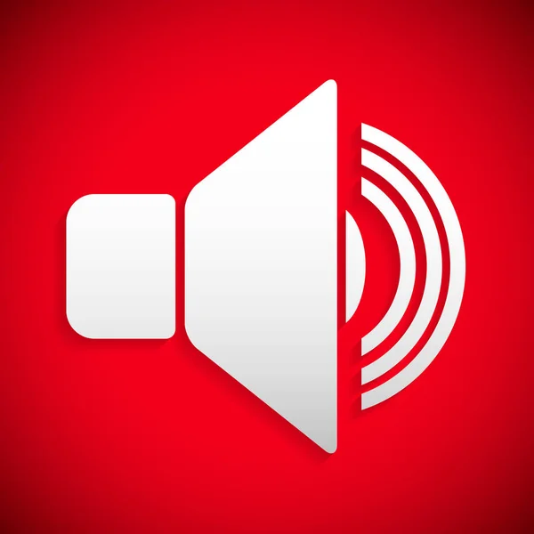 Red Speaker Icon Red — Stock Photo, Image