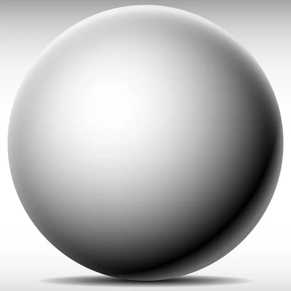 Grey Ball Icon Grey — Stock Photo, Image