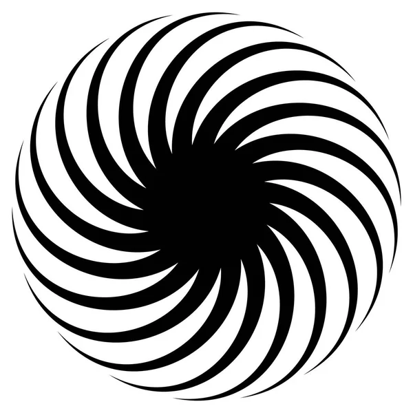 Forma astratta a spirale, motivo. . Filatura, radiati curvi — Foto Stock