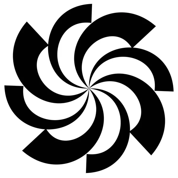 Streszczenie spiralnie kształt, motyw. . Kręcenie, zakrzywione radiati — Zdjęcie stockowe