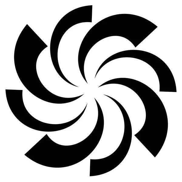 Forma espiral abstracta, motivo. .. Girando, radiati curvado —  Fotos de Stock