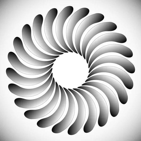 Abstraktes Spinnen, wirbelnde Grafiken mit rotierenden Formen. Spirale — Stockfoto