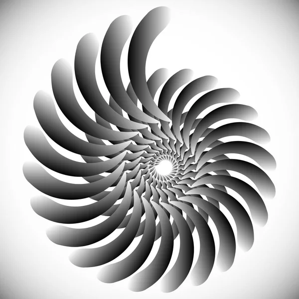 Abstracte spinnen, twirling graphics met roterende vormen. Spira — Stockfoto