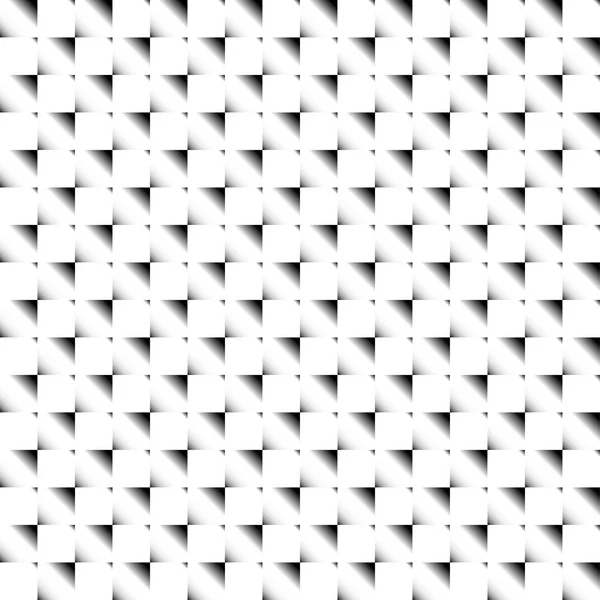 Квадраты абстрактный геометрический шаблон. Серый масштаб, бесконечное повторение — стоковое фото