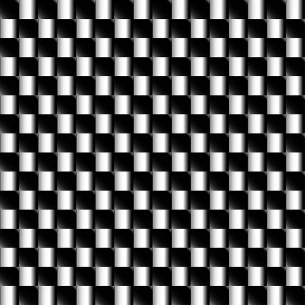Quadrate abstrakte geometrische Muster. Graustufen, nahtlose Wiederholung — Stockfoto
