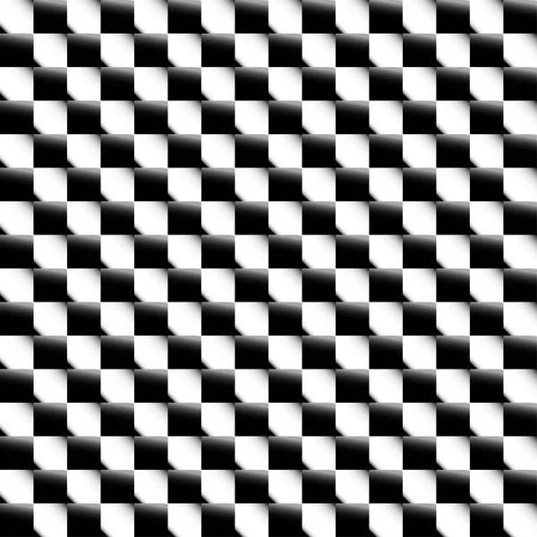 Quadrate abstrakte geometrische Muster. Graustufen, nahtlose Wiederholung — Stockfoto