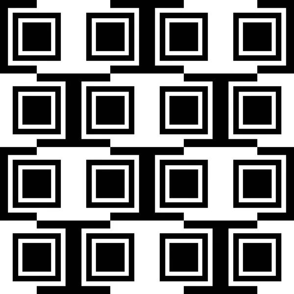 Kwadratów streszczenie wzór. Monochromatyczne, chec bezproblemowo powtarzalne — Zdjęcie stockowe