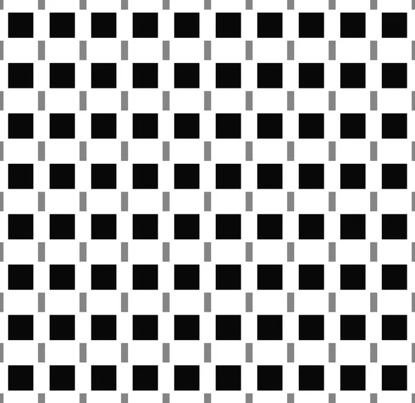 Squares seamlessly repeatable pattern in black and white. — Stock Photo, Image