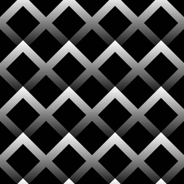 Seamless pattern made of squares with gradient fills. Black and — Stock Photo, Image