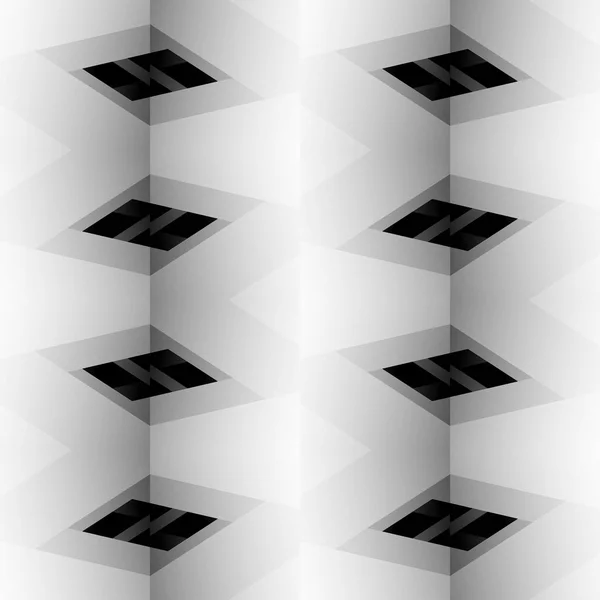 Absztrakt szürkeárnyalatos, fekete-fehér geometriai mintázat. szerkeszthető — Stock Fotó