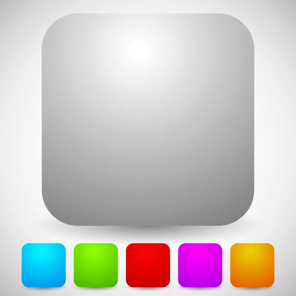 Leere runde Quadrate. verschiedene Farben enthalten. . — Stockfoto