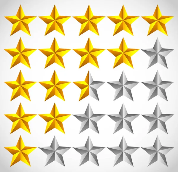 5 star star rating element.  graphics. — Stock Photo, Image