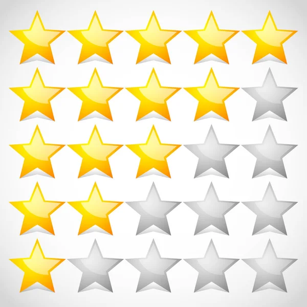 5 star star rating element.  graphics. — Stock Photo, Image