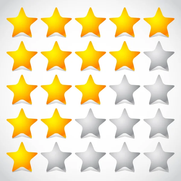 Prvek, hvězdičkové hodnocení 5 hvězd. grafika. — Stock fotografie