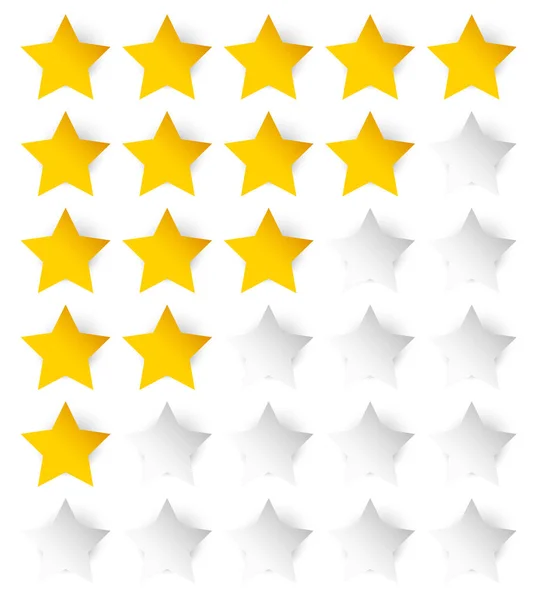 Modello di rating stellare elegante — Foto Stock