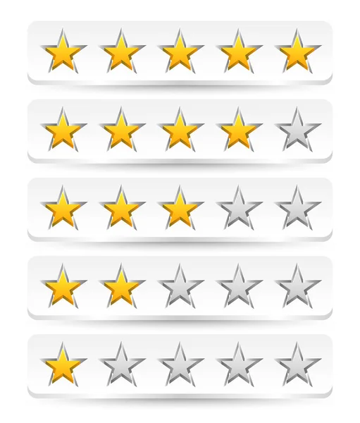Стильний шаблон рейтингу зірок — стокове фото