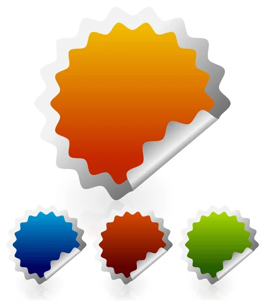 Colorful Stickers White — Stock Photo, Image