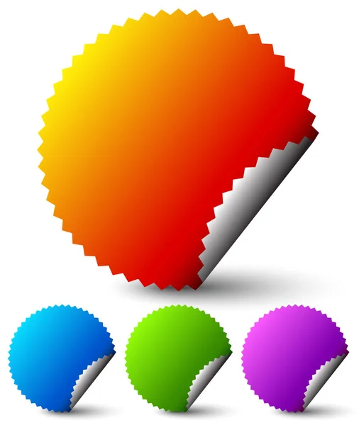 Colorful Stickers White — Stock Photo, Image