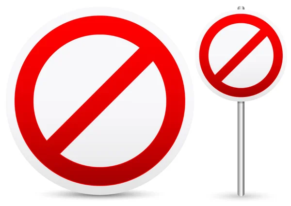 Geen vermelding, stop, verbieden concept tekenen — Stockfoto