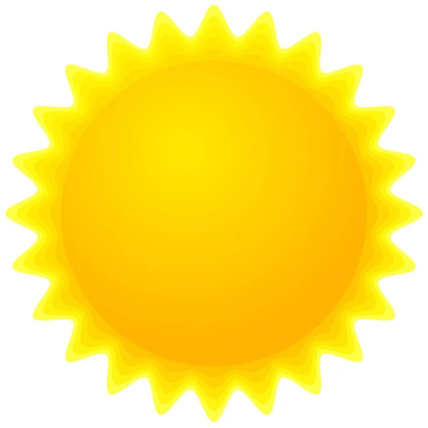 Sun Icon White — Stock Photo, Image