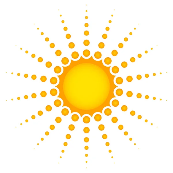 Sun Clip Art White — Stock Photo, Image