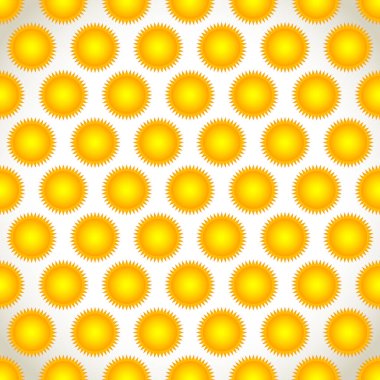 Sorunsuz, tekrarlanabilir desen, sun şekilleri ile arka plan.