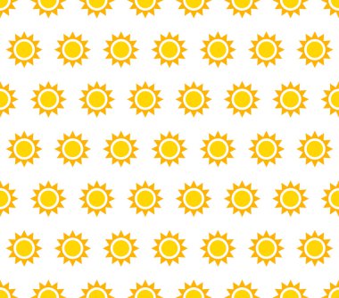 Tekrarlanabilir model, küçük güneş şekilleri ile arka plan