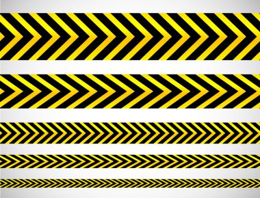 Yinelenebilir sarı şeritler, bantları, şeritler. düzenlenebilir. (Can b