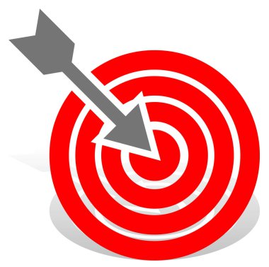 Kırmızı hedef ok. Hassas, bullseye, doğruluk, gol, z