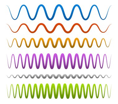 beyaz üzerinde renkli soyut çizgiler