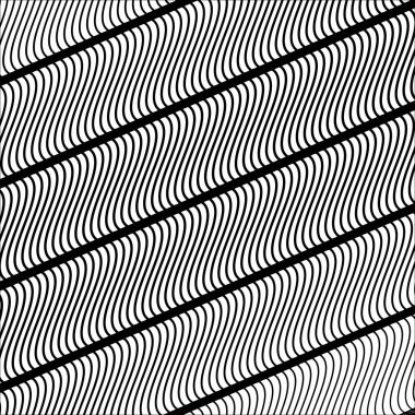 Dalgalı, dalgalı çizgiler. Soyut